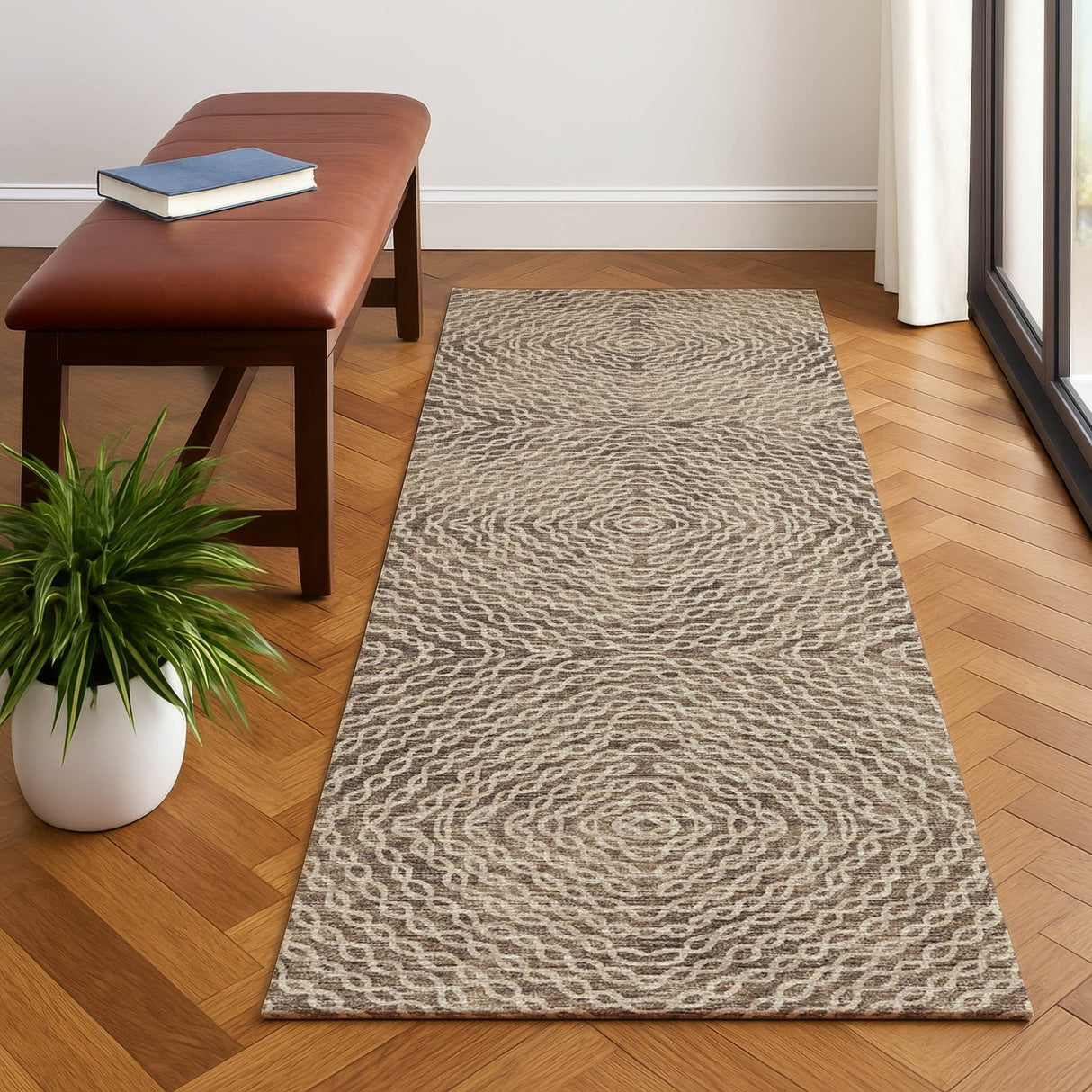 Dalyn Brisbane BR3 Mink Rug shown in a room