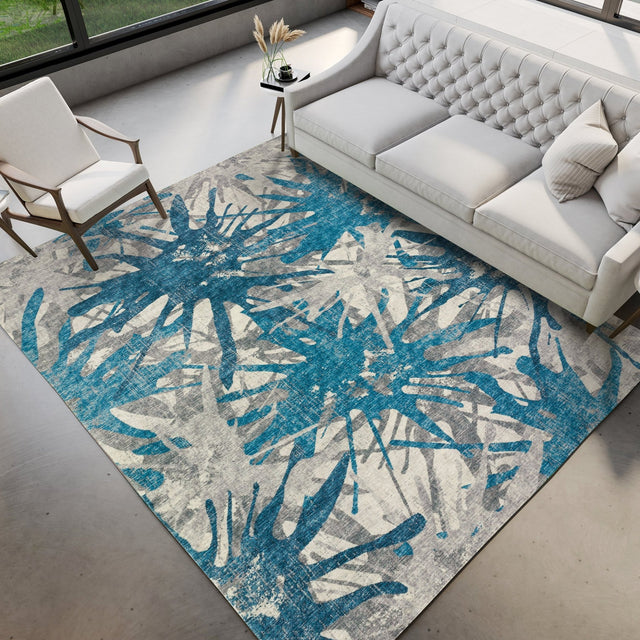 Dalyn Brisbane BR6 Cobalt Rug shown in a room