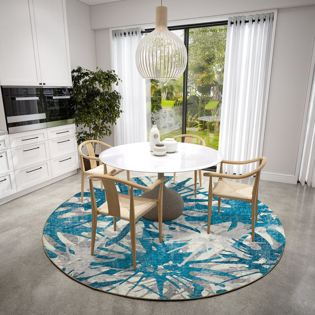 Dalyn Brisbane BR6 Cobalt Rug shown in a room