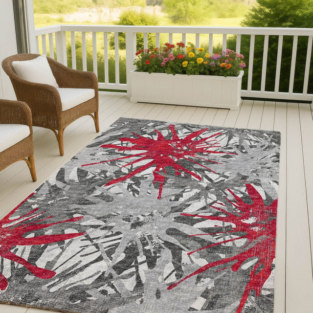 Dalyn Brisbane BR6 Scarlet Rug outdoor lifestyle image
