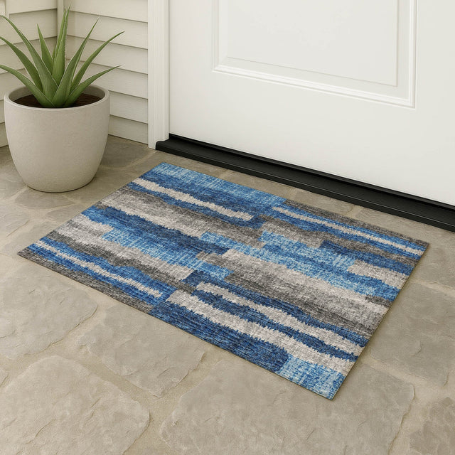 Dalyn Brisbane BR7 Navy Rug outdoor lifestyle image