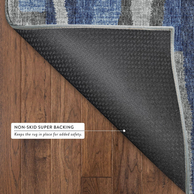 Dalyn Brisbane BR7 Navy Rug backing detail