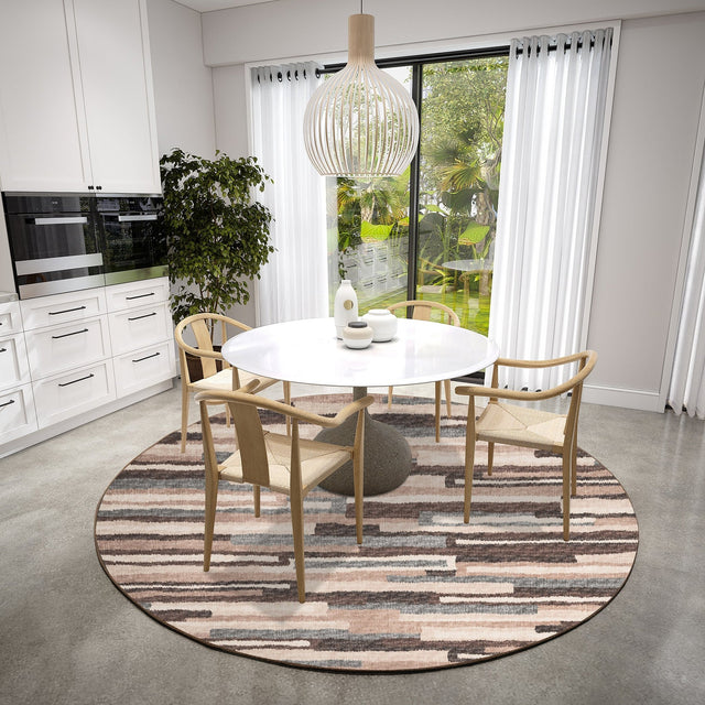 Dalyn Brisbane BR7 Sable Rug shown in a room