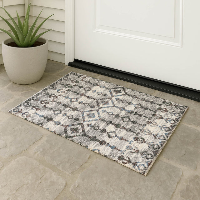 Dalyn Brisbane BR8 Silver Rug outdoor lifestyle image