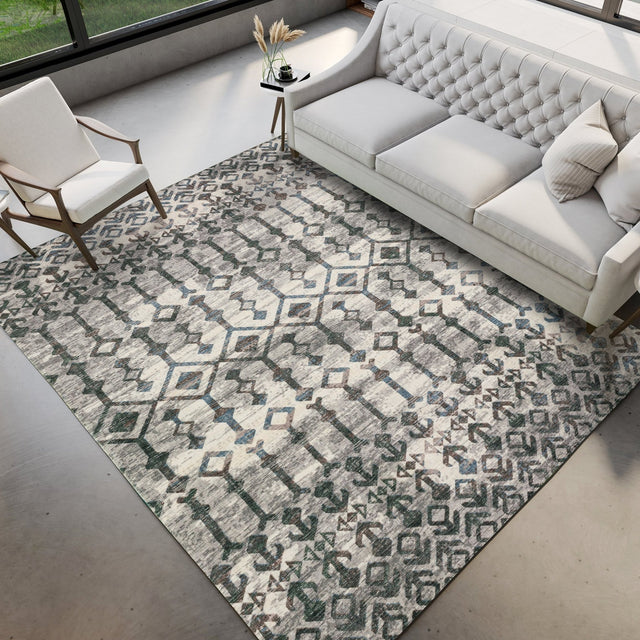 Dalyn Brisbane BR8 Silver Rug shown in a room