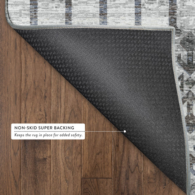Dalyn Brisbane BR8 Silver Rug backing detail