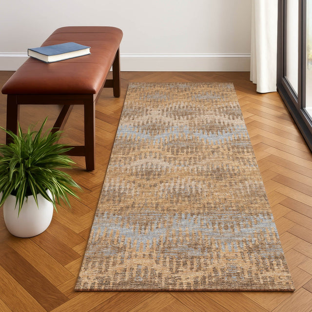 Dalyn Brisbane BR9 Sandstone Rug shown in a room