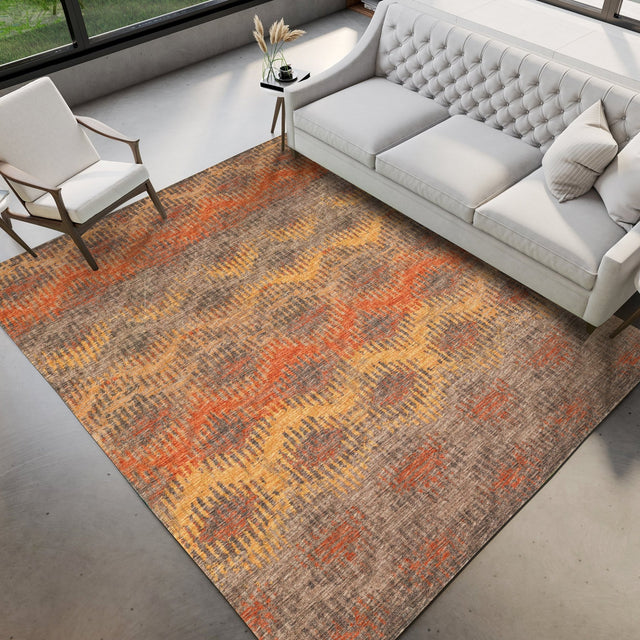 Dalyn Brisbane BR9 Sunset Rug shown in a room