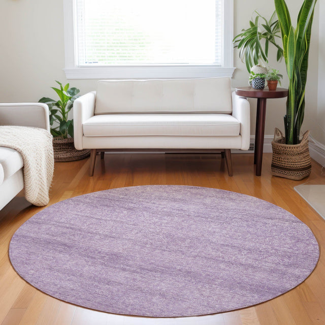 Dalyn Burano BU1 Lavender Rug shown in a room