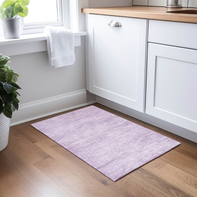 Dalyn Burano BU1 Lavender Rug shown in a room
