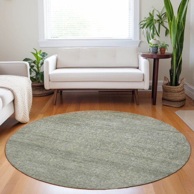 Dalyn Burano BU1 Sage Rug shown in a room