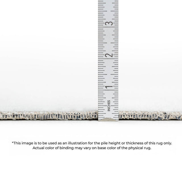 Dalyn Burano BU1 Seafoam Rug pile height detail