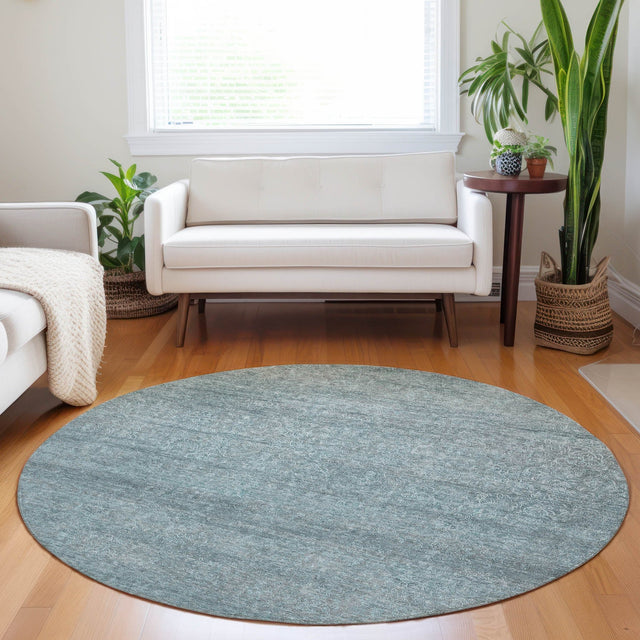 Dalyn Burano BU1 Seafoam Rug shown in a room