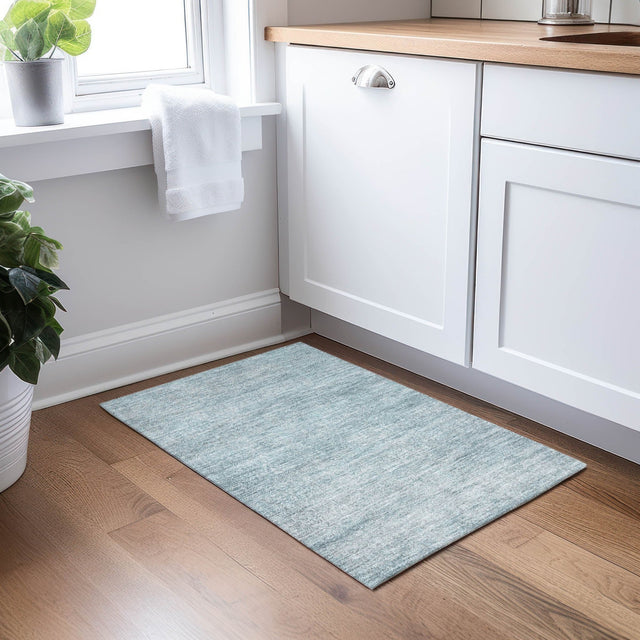 Dalyn Burano BU1 Seafoam Rug shown in a room