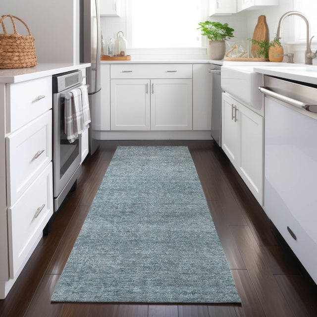 Dalyn Burano BU1 Seafoam Rug shown in a room