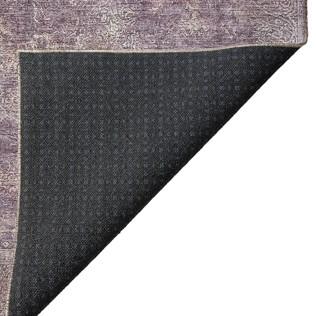 Dalyn Burano BU10 Plum Rug backing detail
