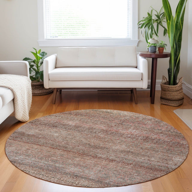 Dalyn Burano BU12 Coral Rug shown in a room