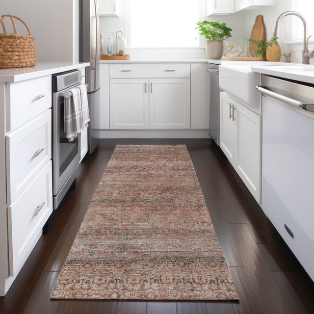 Dalyn Burano BU12 Coral Rug shown in a room