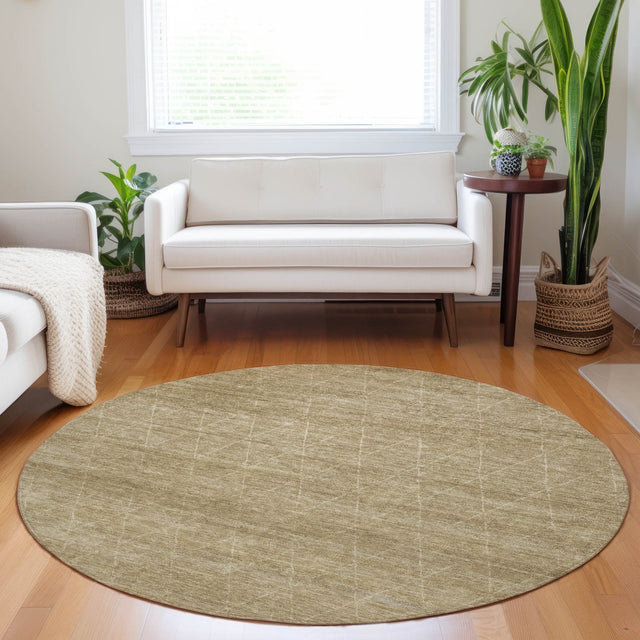 Dalyn Burano BU3 Wheat Rug shown in a room