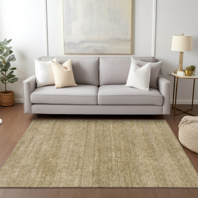 Dalyn Burano BU3 Wheat Rug shown in a room