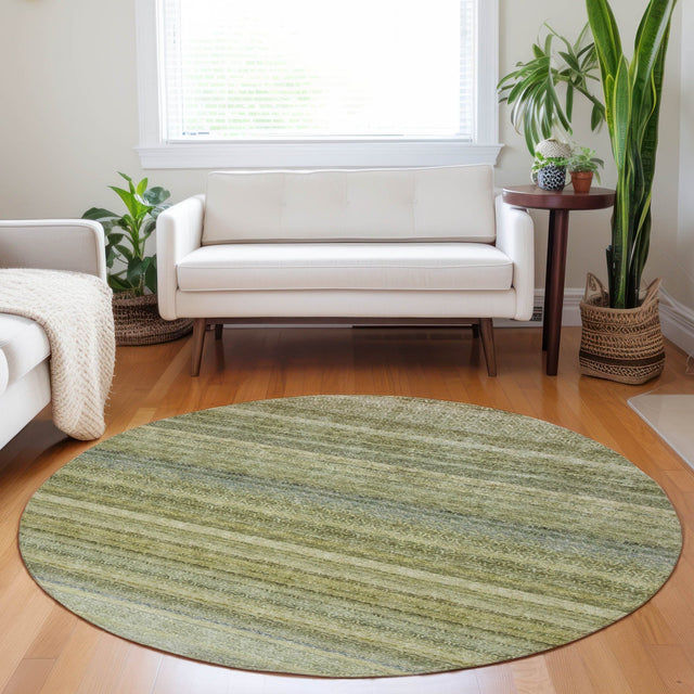 Dalyn Burano BU5 Aloe Rug shown in a room