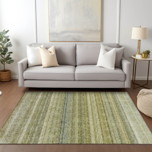 Dalyn Burano BU5 Aloe Rug shown in a room