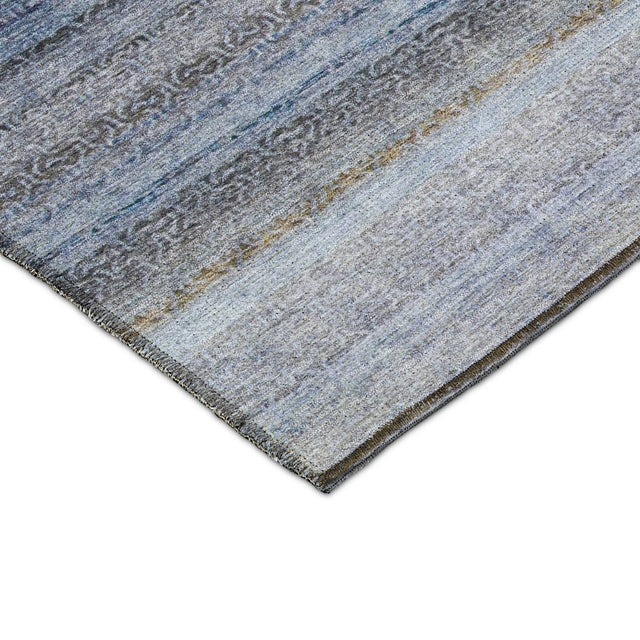 Dalyn Burano BU5 Blue Rug corner detail