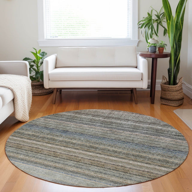 Dalyn Burano BU5 Taupe Rug shown in a room