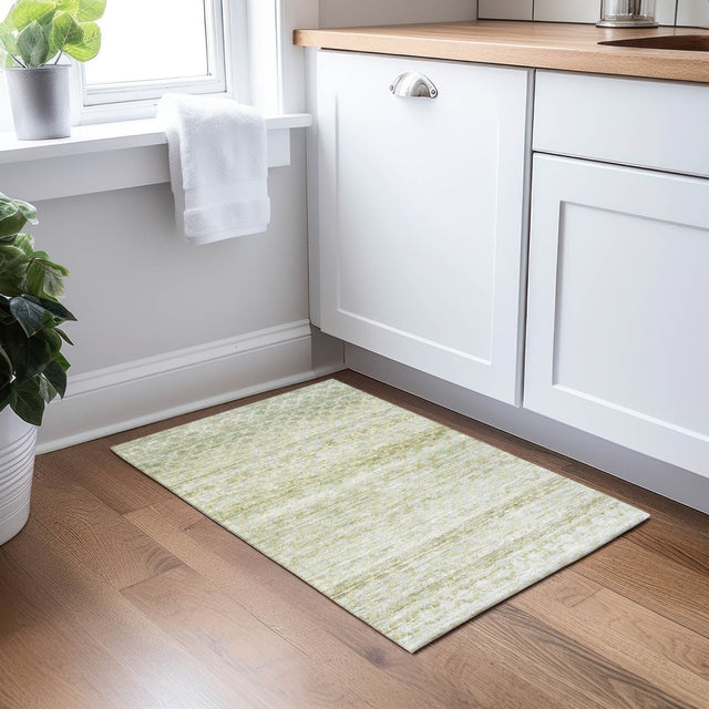 Dalyn Burano BU6 Aloe Rug shown in a room