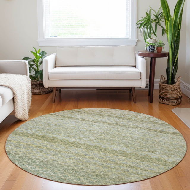 Dalyn Burano BU6 Aloe Rug shown in a room