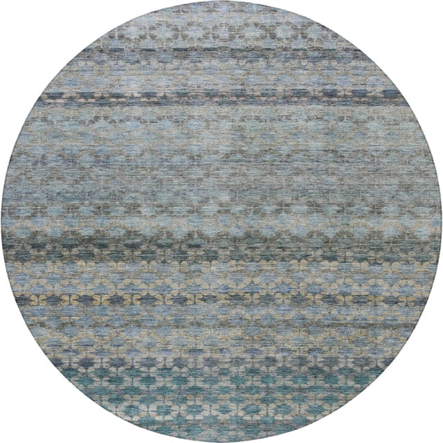 Dalyn Burano BU6 Blue Rug round rug