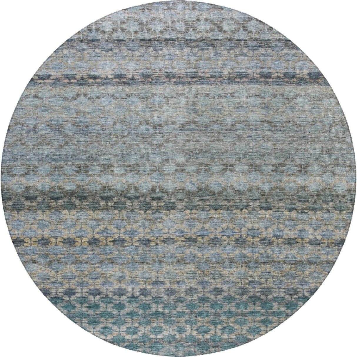 Dalyn Burano BU6 Blue Rug round rug
