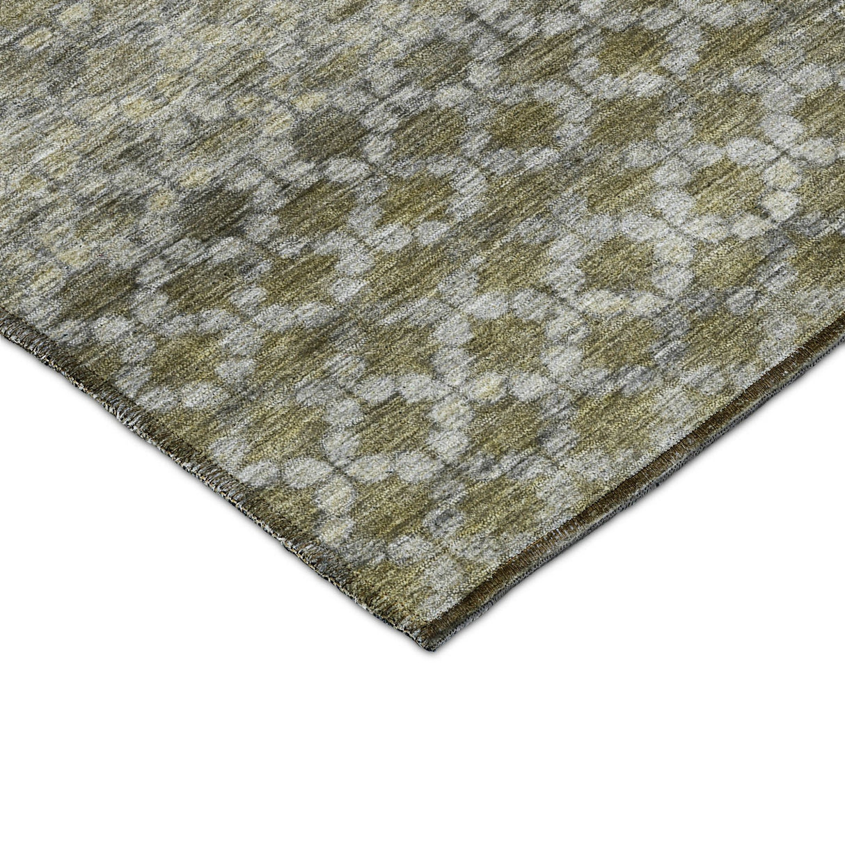 Dalyn Burano BU6 Pewter Rug corner detail