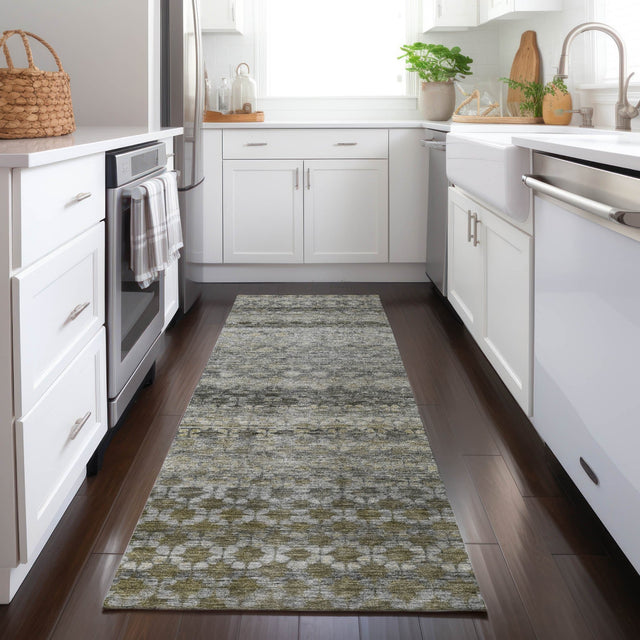 Dalyn Burano BU6 Pewter Rug shown in a room