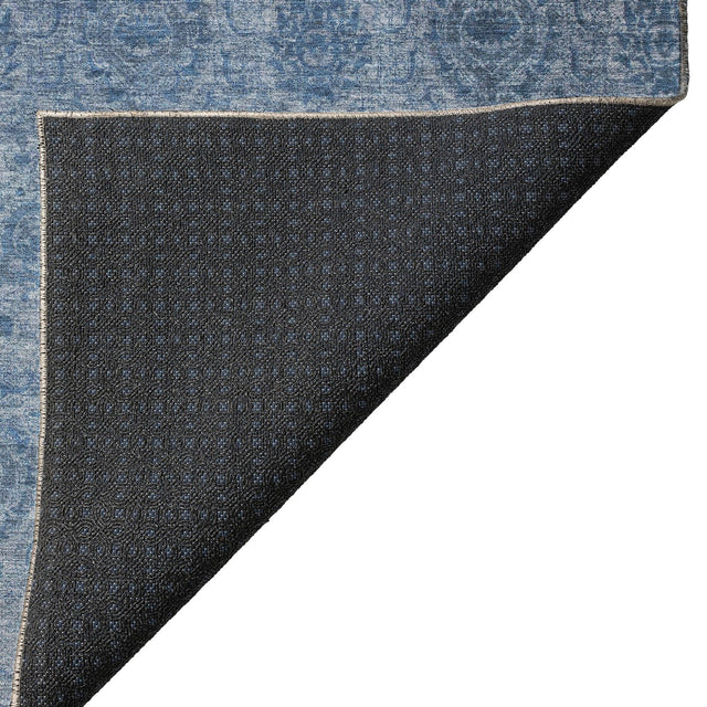 Dalyn Burano BU8 Blue Rug backing detail
