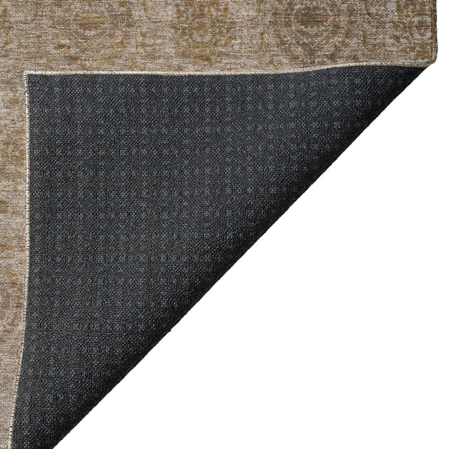Dalyn Burano BU8 Brown Rug backing detail
