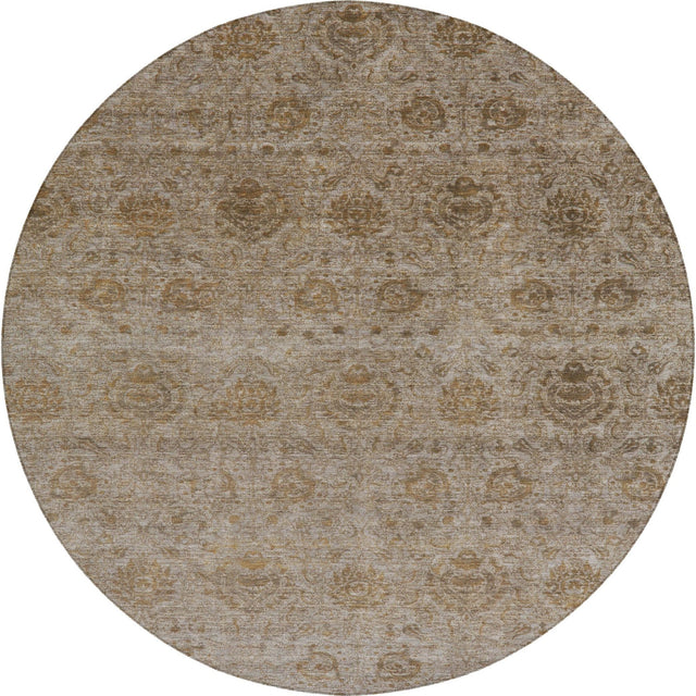 Dalyn Burano BU8 Brown Rug round rug