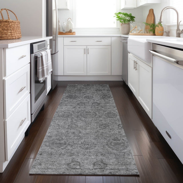 Dalyn Burano BU8 Gray Rug shown in a room