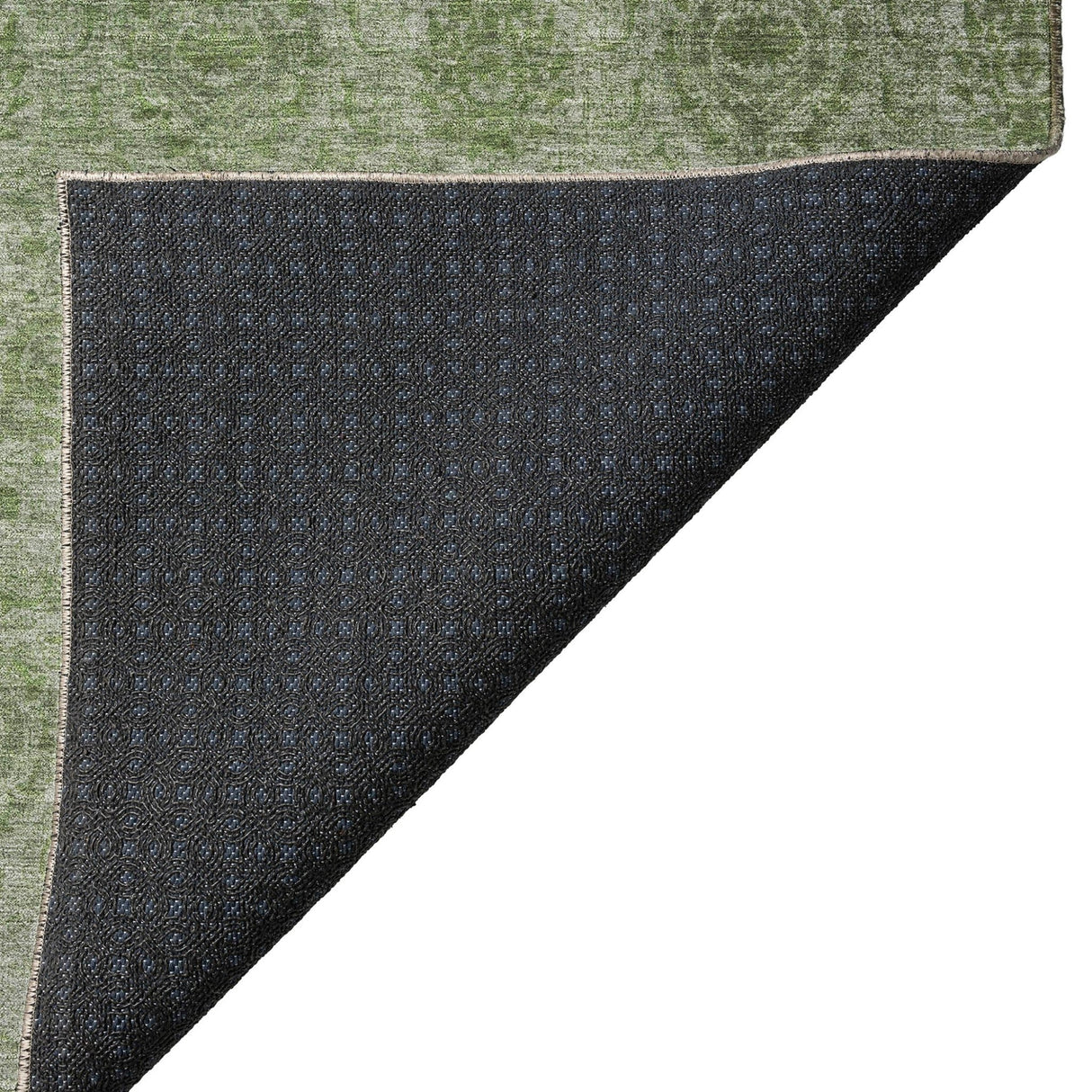Dalyn Burano BU8 Olive Rug backing detail