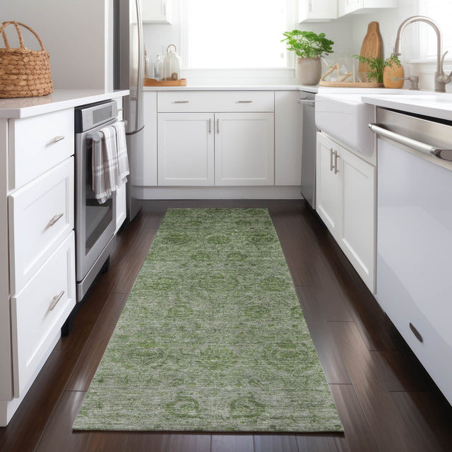 Dalyn Burano BU8 Olive Rug shown in a room