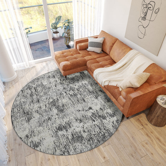 Dalyn Camberly CM1 Graphite Rug shown in a room