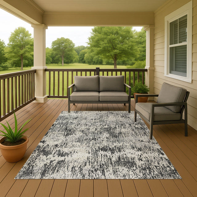 Dalyn Camberly CM1 Graphite Rug outdoor lifestyle image