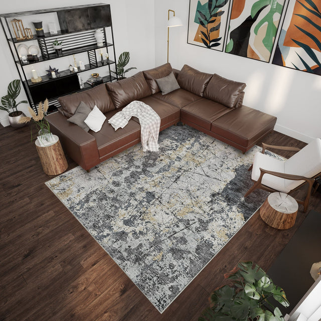 Dalyn Camberly CM3 Midnight Rug shown in a room