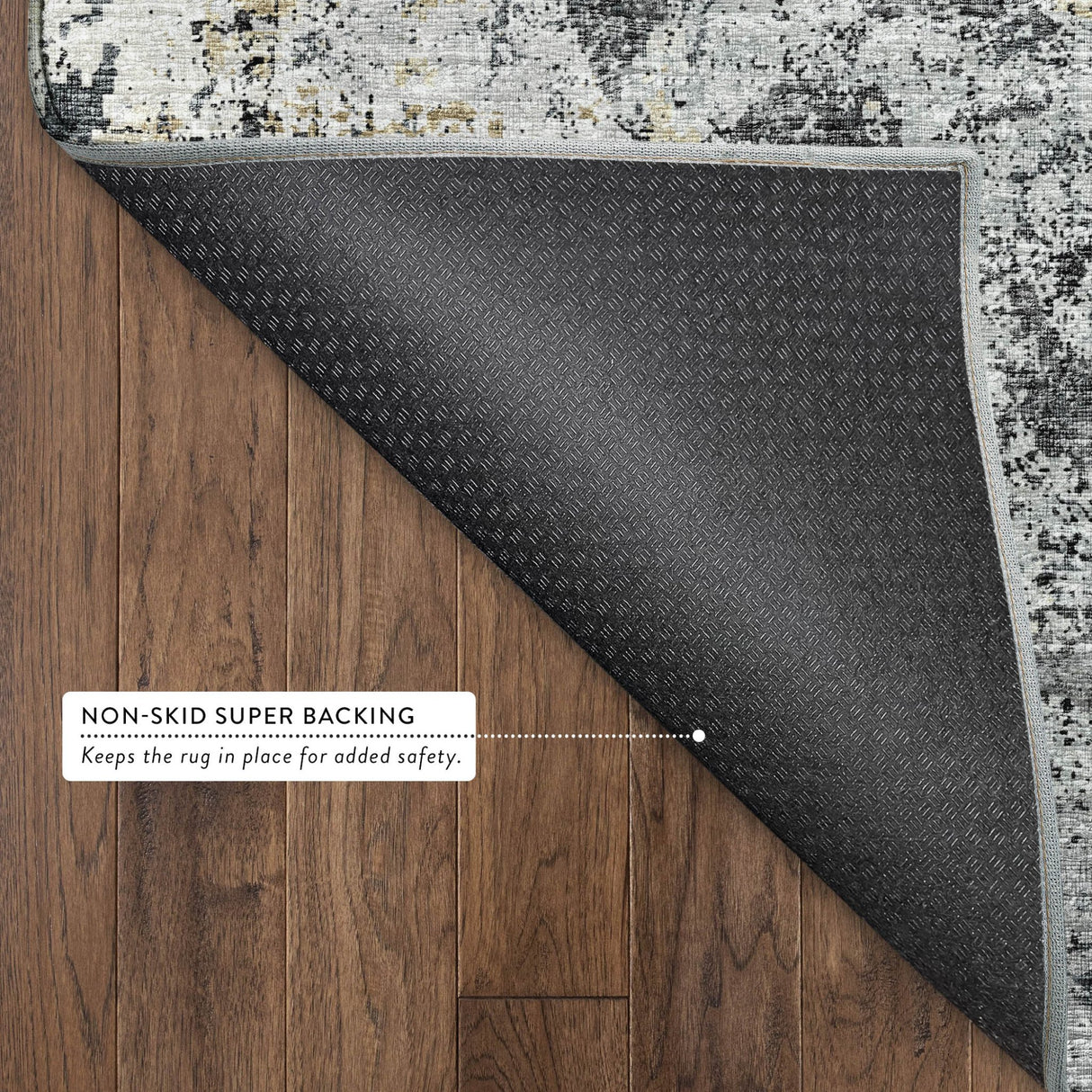 Dalyn Camberly CM3 Midnight Rug backing detail