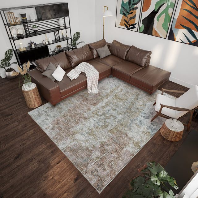 Dalyn Camberly CM3 Mineral Blue Rug shown in a room
