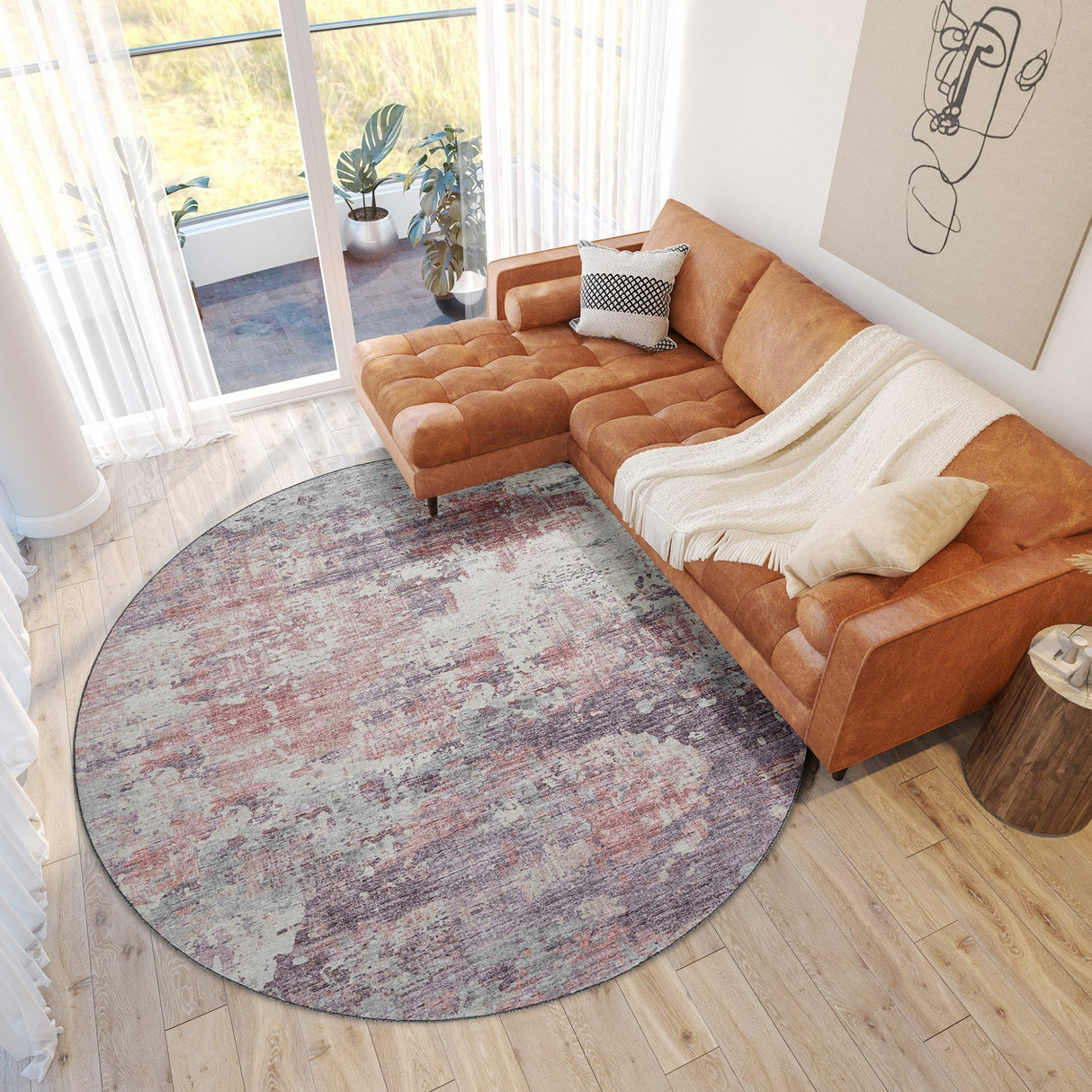 Dalyn Camberly CM4 Rose Rug shown in a room