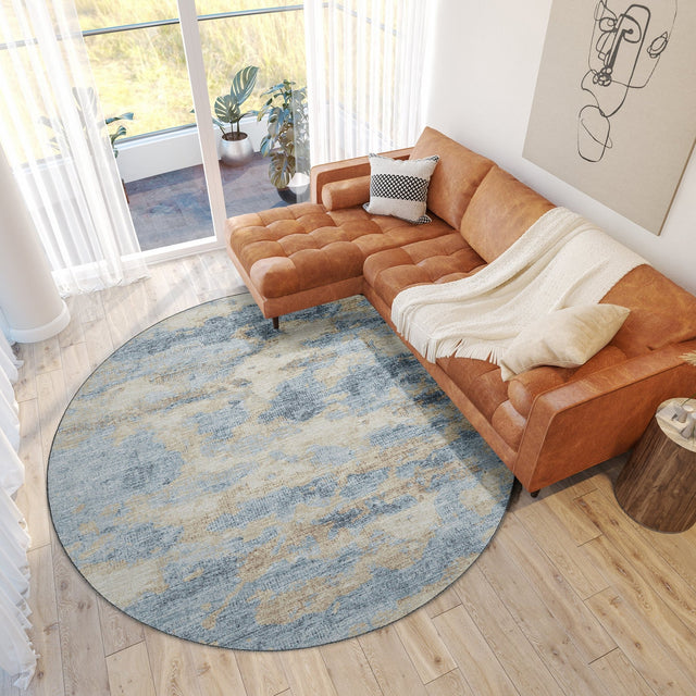 Dalyn Camberly CM6 Indigo Rug shown in a room