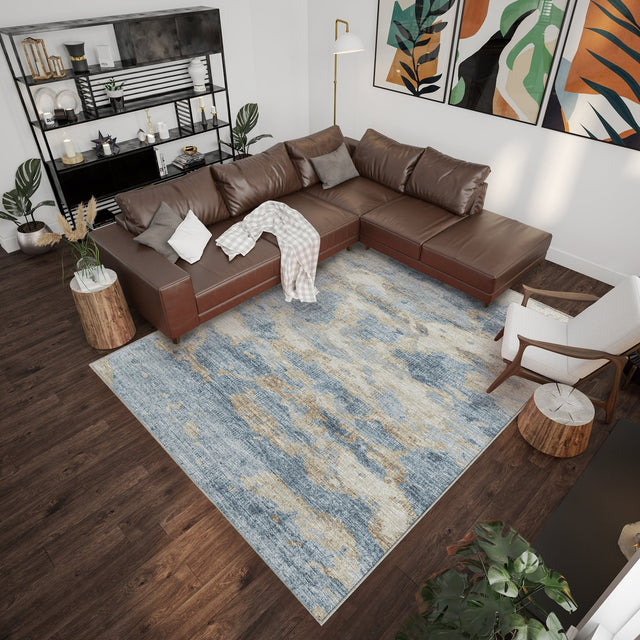 Dalyn Camberly CM6 Indigo Rug shown in a room