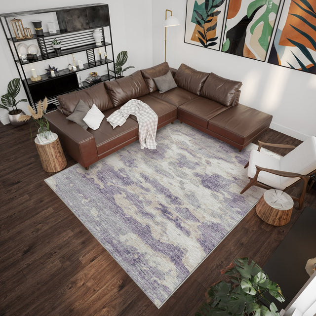 Dalyn Camberly CM6 Lavender Rug shown in a room