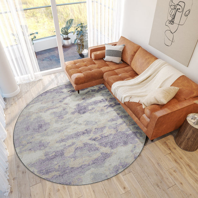 Dalyn Camberly CM6 Lavender Rug shown in a room